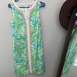 Classic Lilly Pulitzer Embroidered Shift Dress